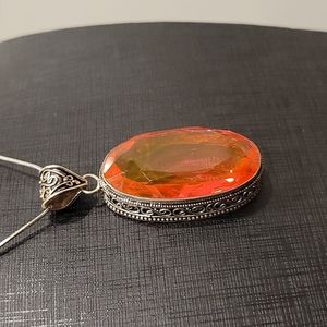 Pink Spinel 16ct Pendant 925 Silver